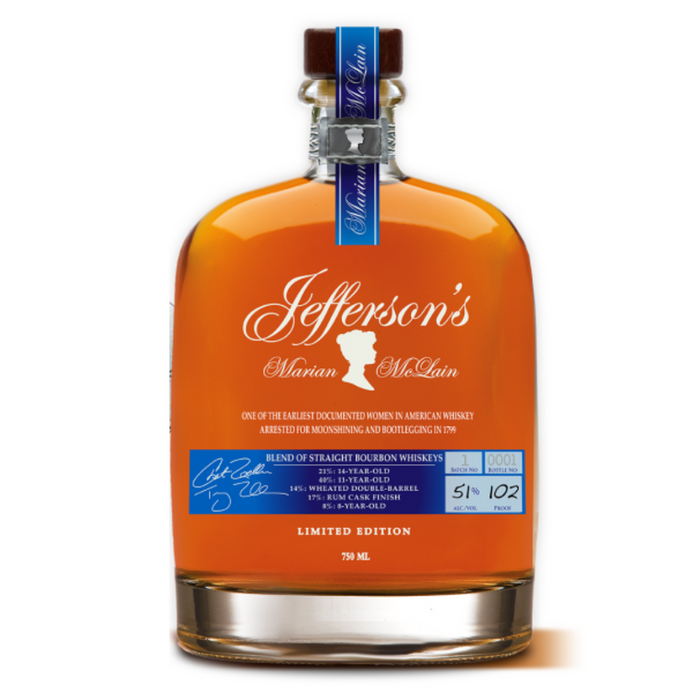 Jefferson's Marian McLain Limited Edition Batch 4 Straight Bourbon Whiskey 750ml