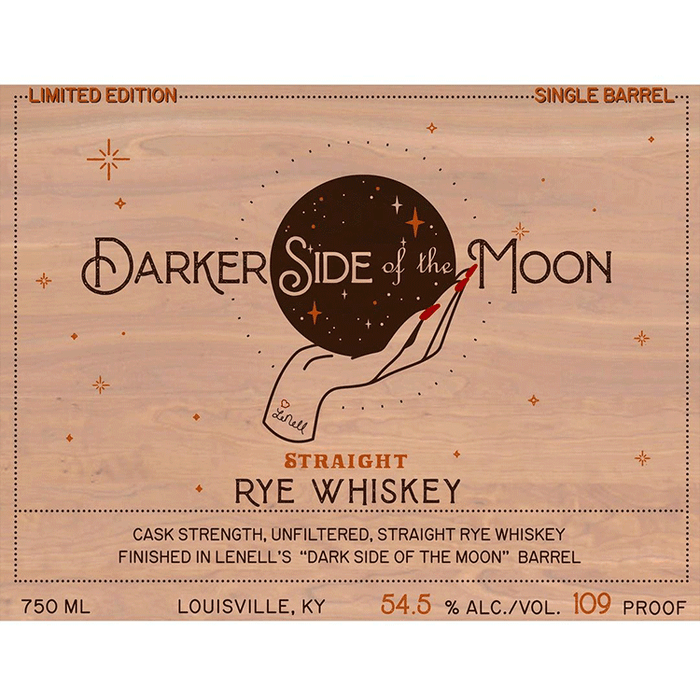 LeNell Darker Side of the Moon Straight Rye Whiskey