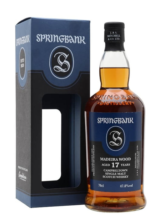 Springbank Madeira Cask Matured 17 Year Old Single Malt Scotch Whisky 2002