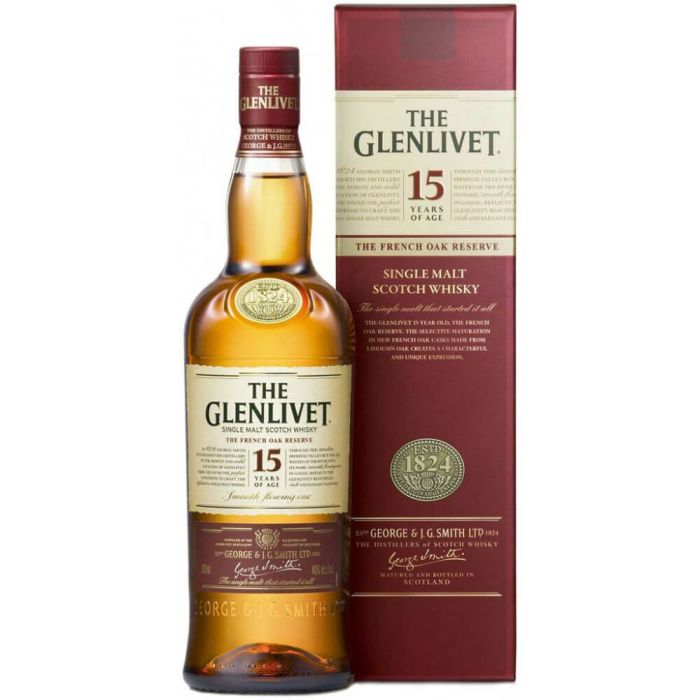 The Glenlivet French Oak Reserve 15 Year Old Single Malt Scotch Whisky 700ml