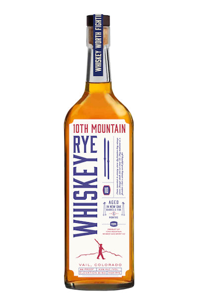 10th Mountain Rye Whiskey High Rye Whiskey
