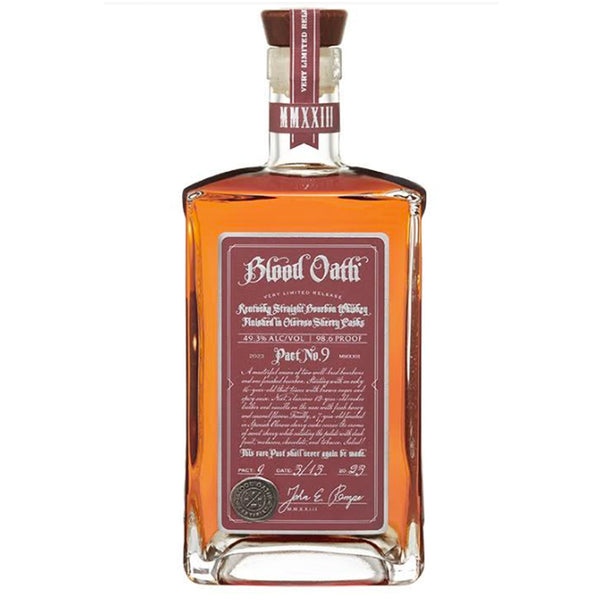 Blood Oath Pact No 9 Bourbon Finished in Olorosa Sherry Casks