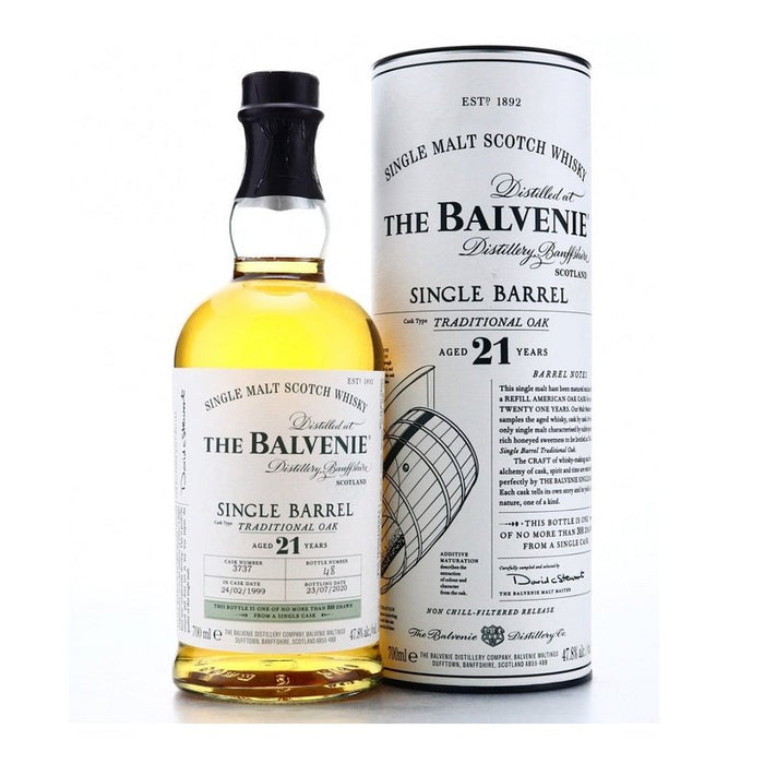 The Balvenie Single Barrel Traditional Oak 21 Year Old Malt Scotch Whisky