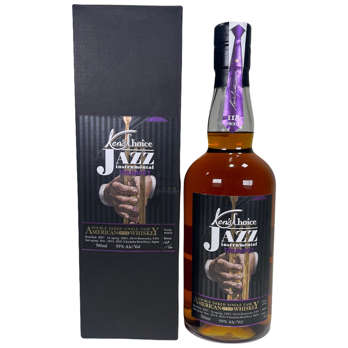 Chichibu Ken's Choice 2007-2021 Jazz Instrumental Trumpet Double Oaked Single Cask American Whiskey