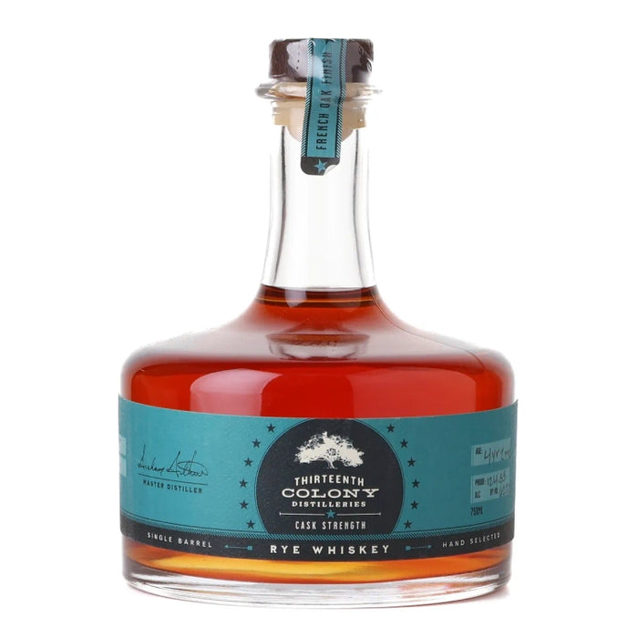 Thirteenth Colony Cask Strength Rye 'Crook's Marketplace' Private Barrel Selection 750ml