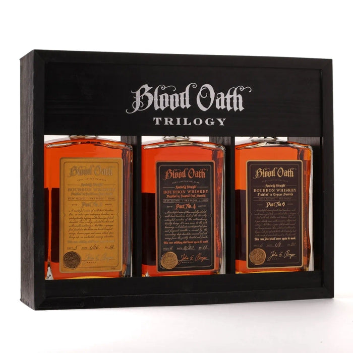 Blood Oath Trilogy Pact No 4-5-6 Bourbon Whiskey in OWC 750ml