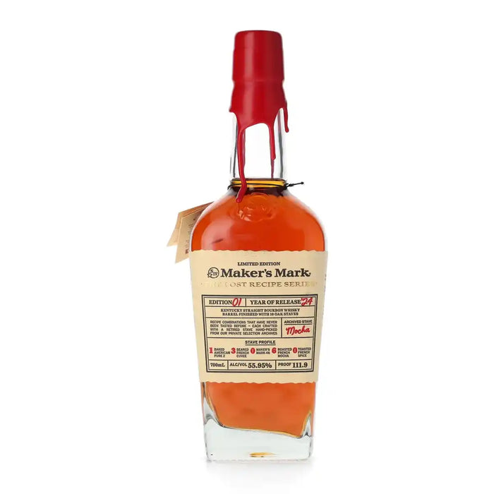 2024 Maker's Mark The Lost Recipes Edition 01 Ten Oak Staves Barrel Finish Kentucky Straight Bourbon Whiskey 700ml