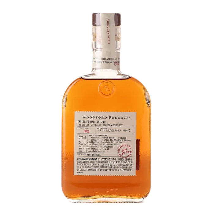 2021 Woodford Reserve Distillery Series Chocolate Malt Whisper Straight Bourbon Whiskey 375ml