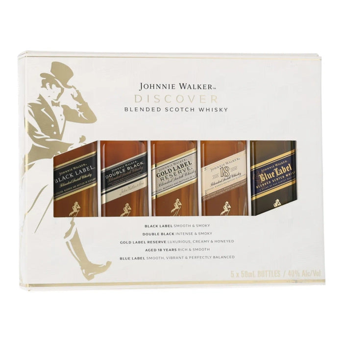 Johnnie Walker Discover Mini Gift Set Blended Scotch Whisky 50ml