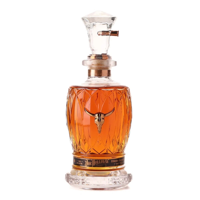 Doc Holliday 10 Year Old Straight Bourbon Whiskey Collector's Case with Revolver Decanter