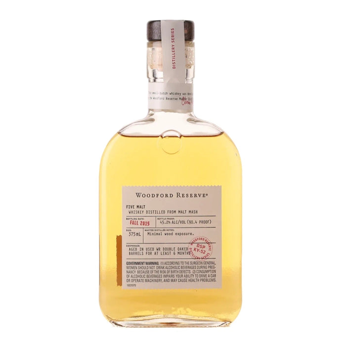 2015 Woodford Reserve Distillery Series Five Malt Whiskey 375ml