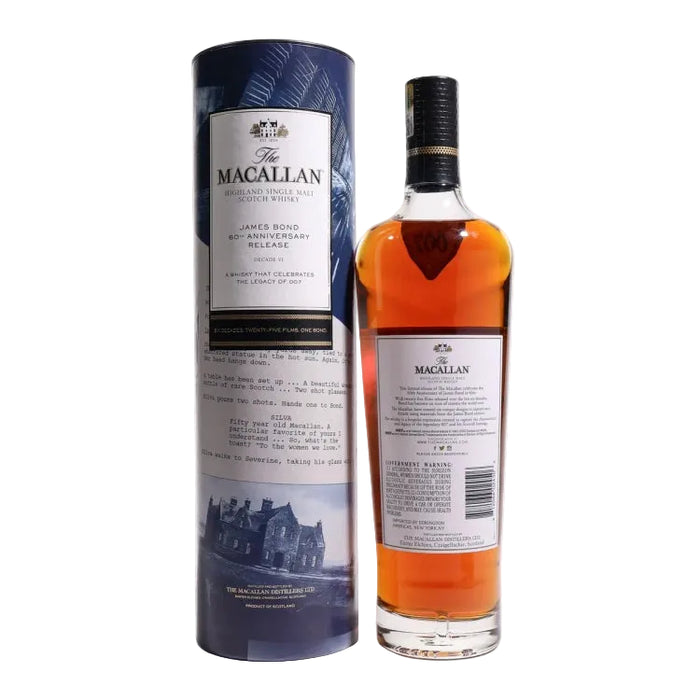 Macallan James Bond 60th Anniversary Decade VI Single Malt Scotch Whisky 700ml
