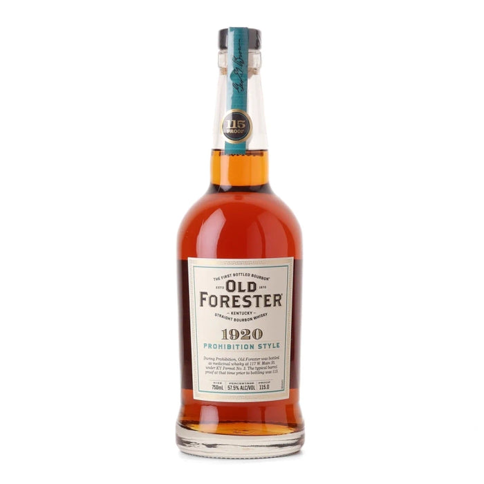 1920 Old Forester Prohibition Style Kentucky Straight Bourbon Whiskey 750ml