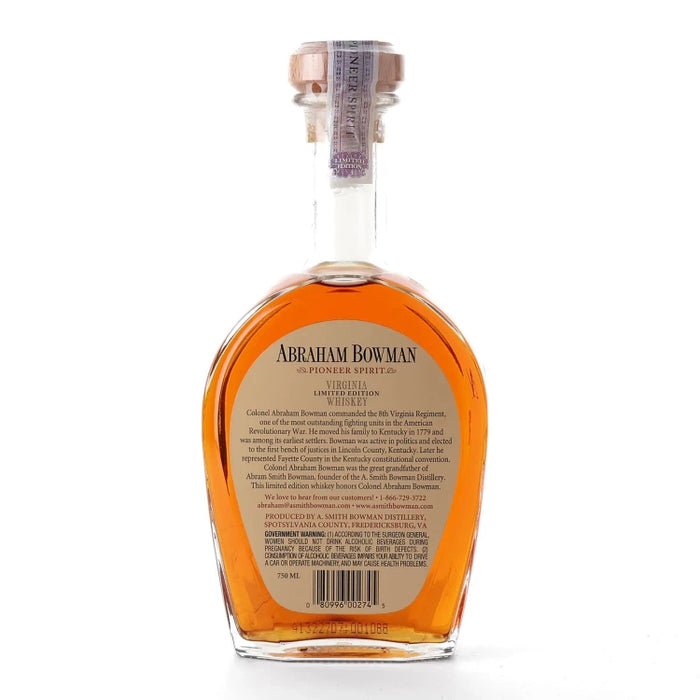 A. Smith Bowman Abraham Bowman Gingerbread Beer Finished Virginia Whiskey 750ml