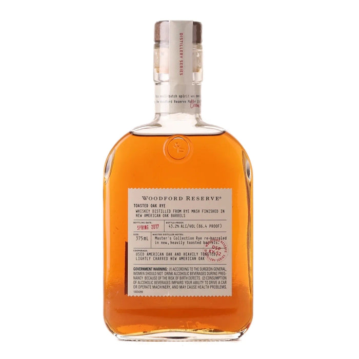 2017 Woodford Reserve Master's Collection Toasted Oak Rye Kentucky Straight Whiskey 375ml