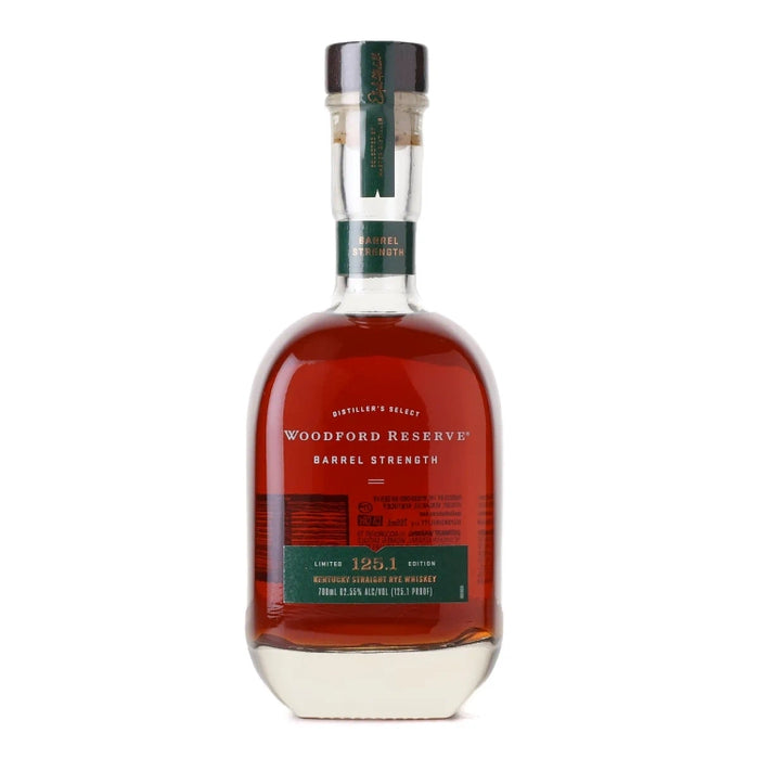 2025 Woodford Reserve Barrel Strength Kentucky Straight Rye Whiskey 700ml