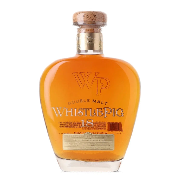 WhistlePig 18 Year Old Double Malt Finish Straight Rye Whiskey 750ml