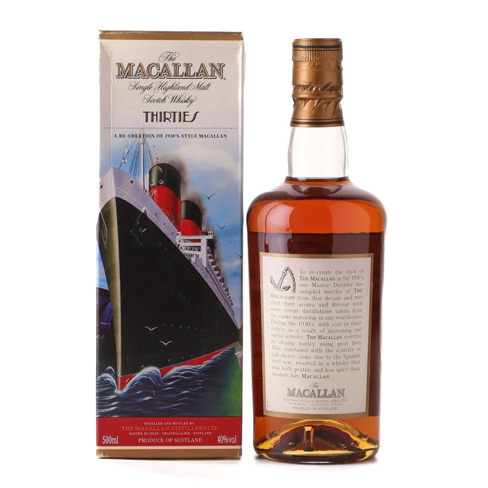 Macallan Travel Decades Series Thirties Single Malt Scotch Whisky 500ml