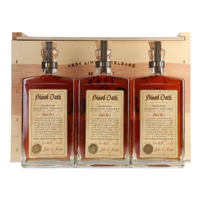 Blood Oath Pact No 1 Kentucky Straight Bourbon Whiskey Bundle 3-Pack 750ml in Original OWC 3-pack