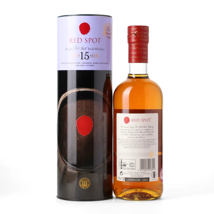 Mitchell & Son Red Spot 15 Year Old Single Pot Still Irish Whiskey 750ml