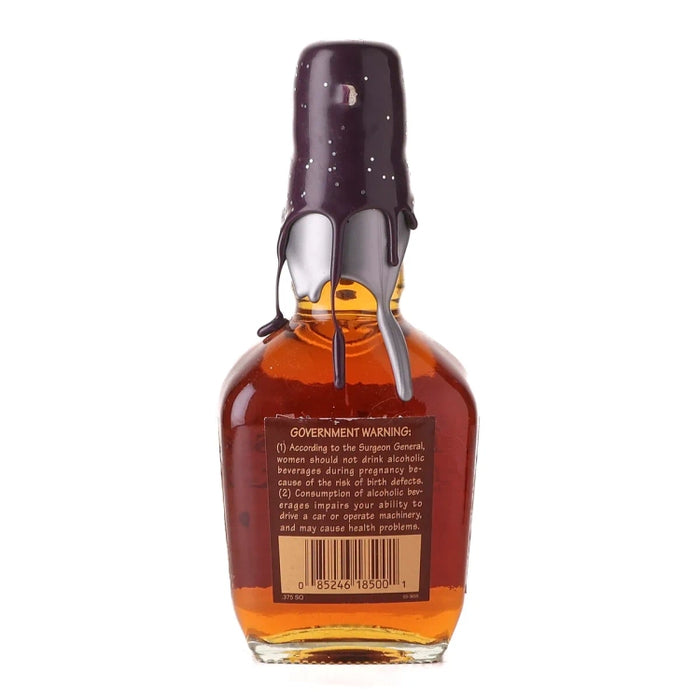 Maker's Mark Special Edition Purple & Silver Wax Kentucky Straight Bourbon Whisky Signed 375ml