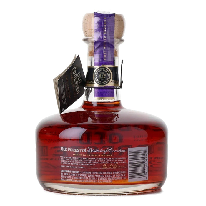 2013 Old Forester Birthday Bourbon 12 Year Old Kentucky Straight Bourbon Whiskey 750ml