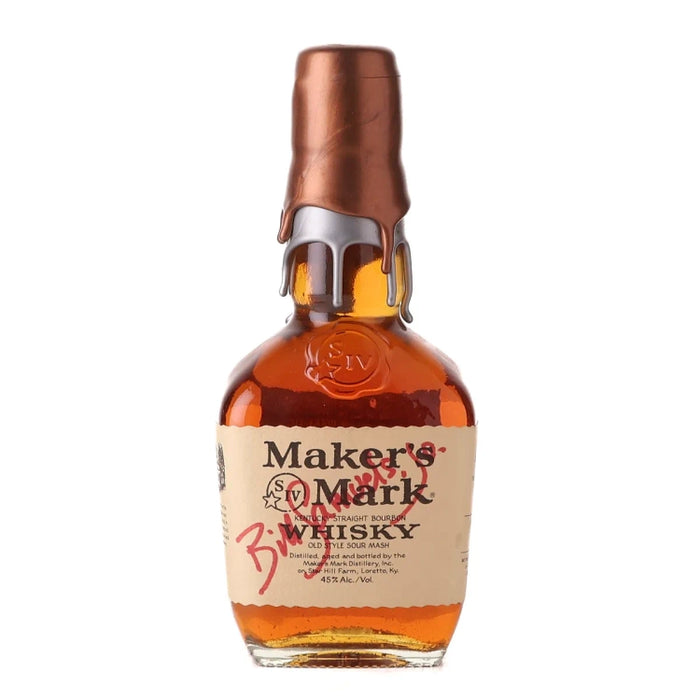 Maker's Mark Special Edition Bronze & Silver Wax Kentucky Straight Bourbon Whisky Signed 375ml