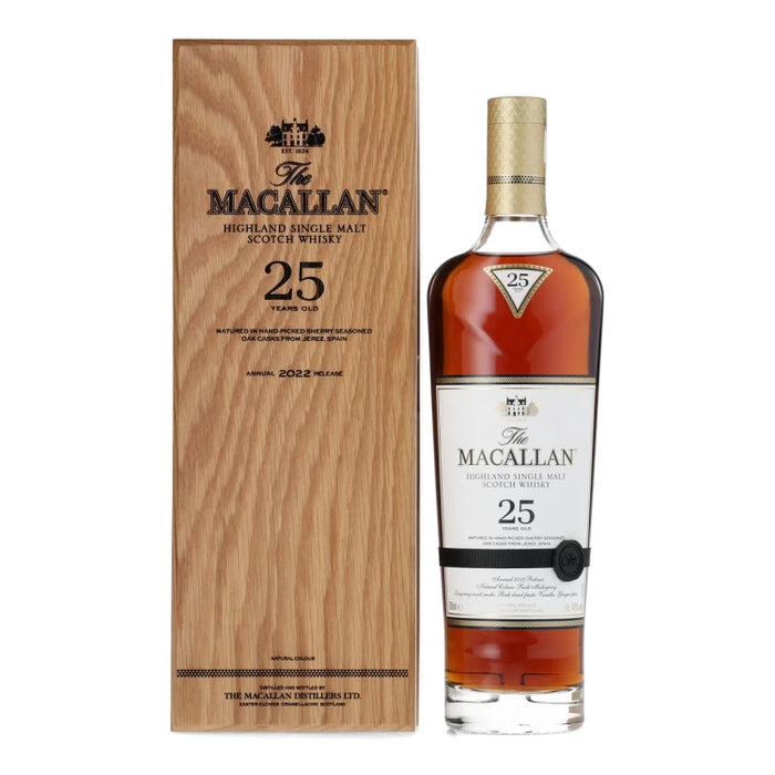 2022 Macallan Sherry Oak 25 Year Old Single Malt Scotch Whisky 750ml