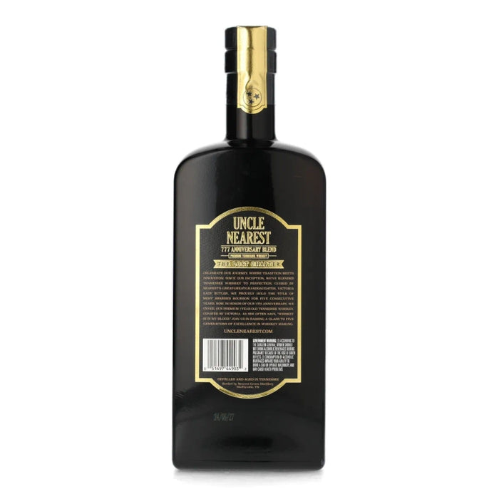 Uncle Nearest 777 Anniversary Blend Whiskey 750ml