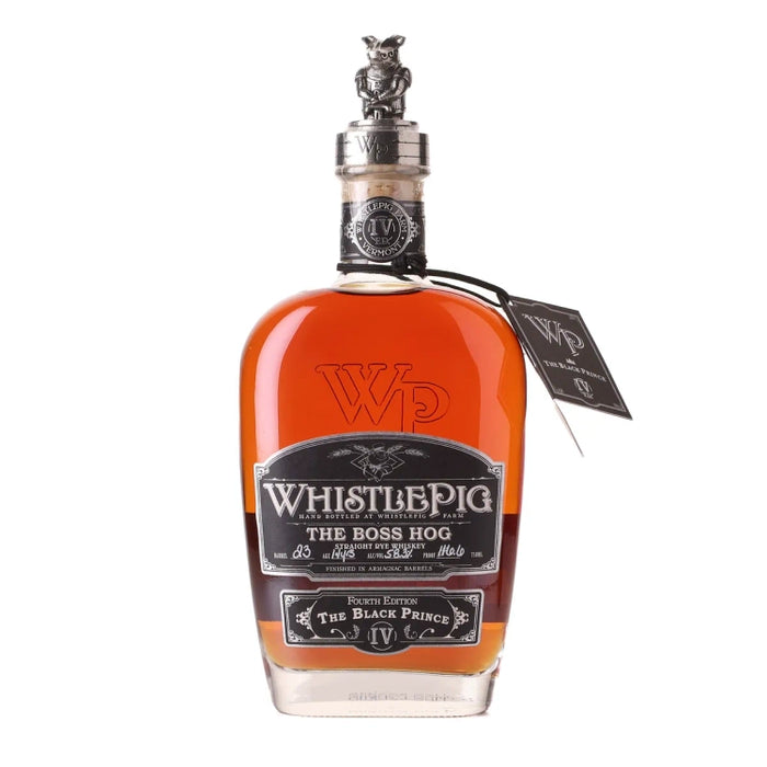 2017 WhistlePig The Boss Hog IV The Black Prince Straight Rye Whiskey 750ml