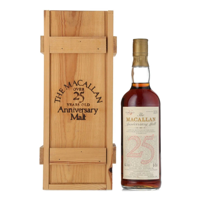 The Macallan Anniversary Malt 25 Year Old Single Malt Scotch Whisky Distilled 1968