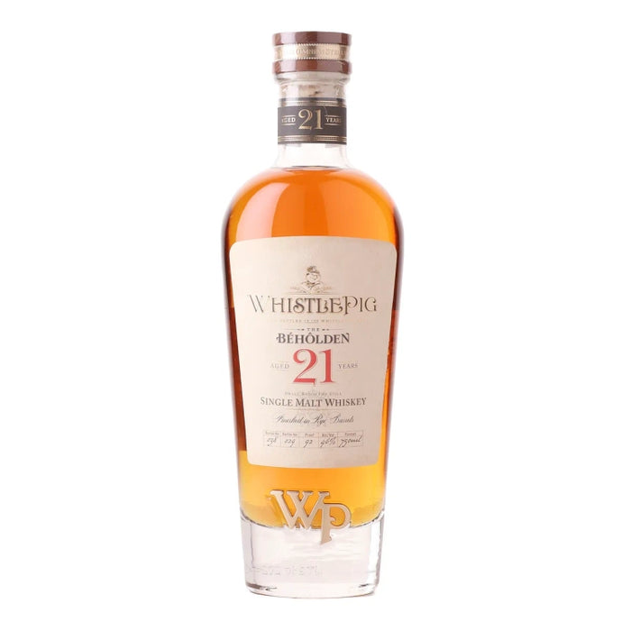 WhistlePig Farm The Beholden 21 Year Old Single Malt Whiskey 750ml