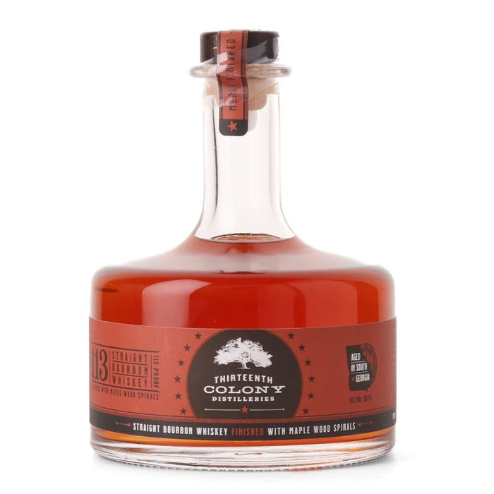 Thirteenth Colony 113 Maple Wood Spirals Straight Bourbon Whiskey 750ml