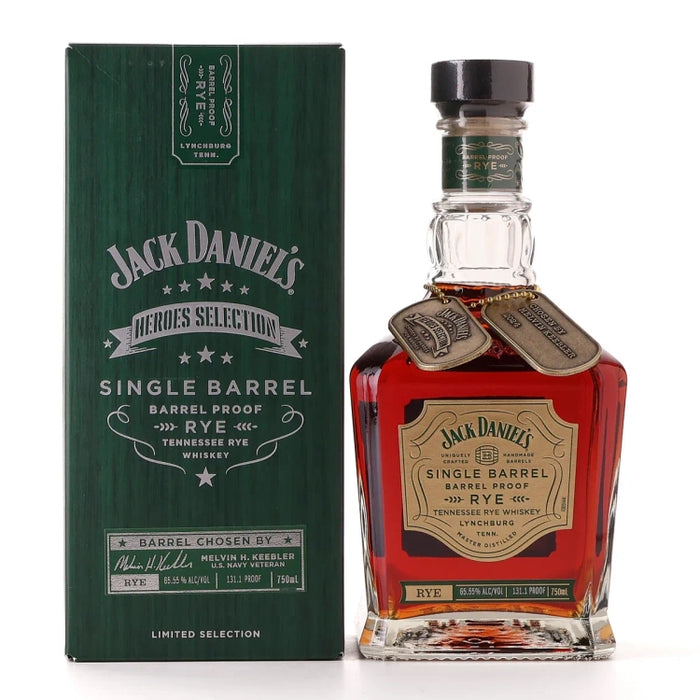 2024 Jack Daniel's Single Barrel Barrel Proof Heroes Selection Melvin H Keebler Rye Whiskey 750ml