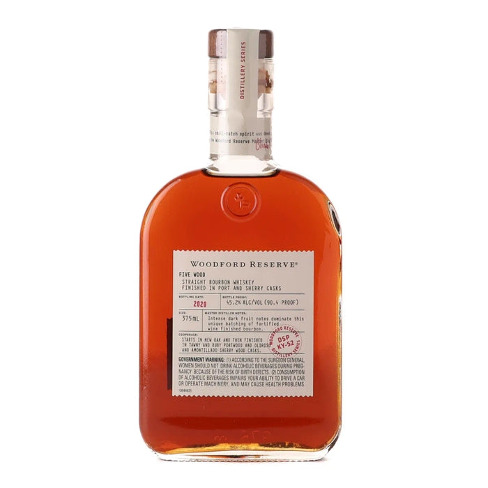 2020 Woodford Reserve Series Five Wood Straight Bourbon Whiskey 375ml