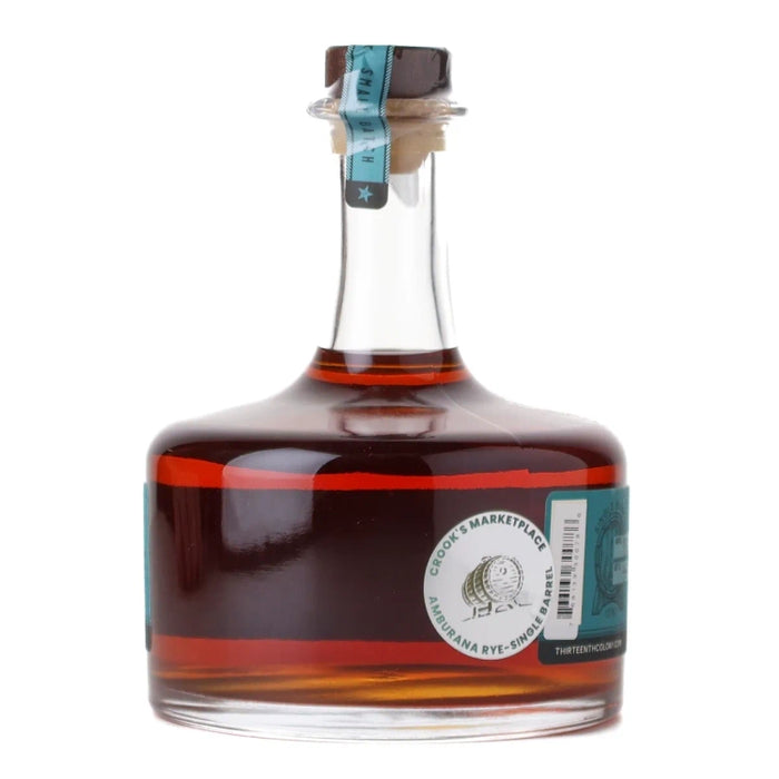 Thirteenth Colony Cask Strength Rye 'Crook's Marketplace' Private Barrel Selection 750ml