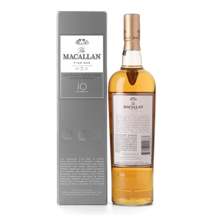 Macallan Fine Oak 10 Year Old Single Malt Scotch Whisky 700ml