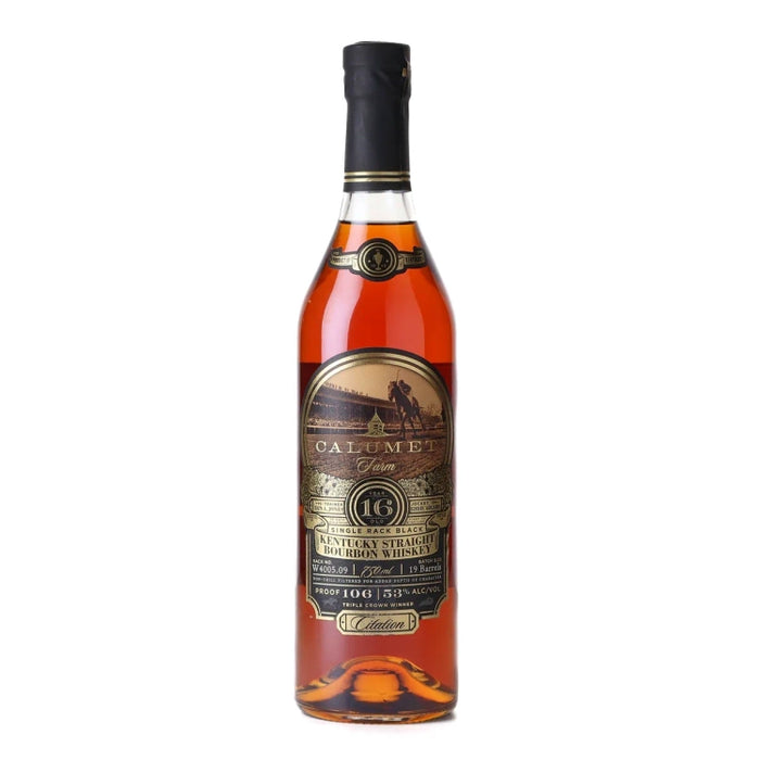 Calumet Farm Single Rack Black 16 Year Old Kentucky Straight Bourbon Whiskey 750ml