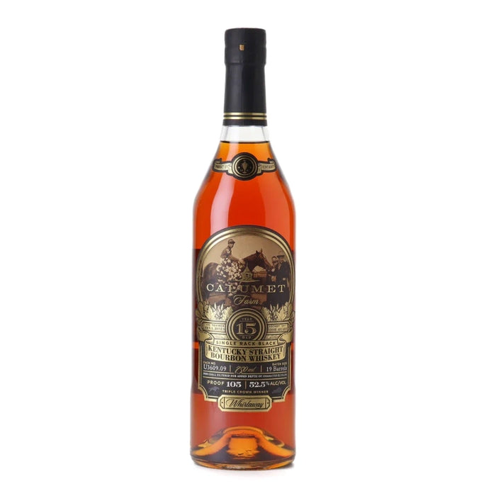 Calumet Farm Single Rack Black 15 Year Old Kentucky Straight Bourbon Whiskey 750ml