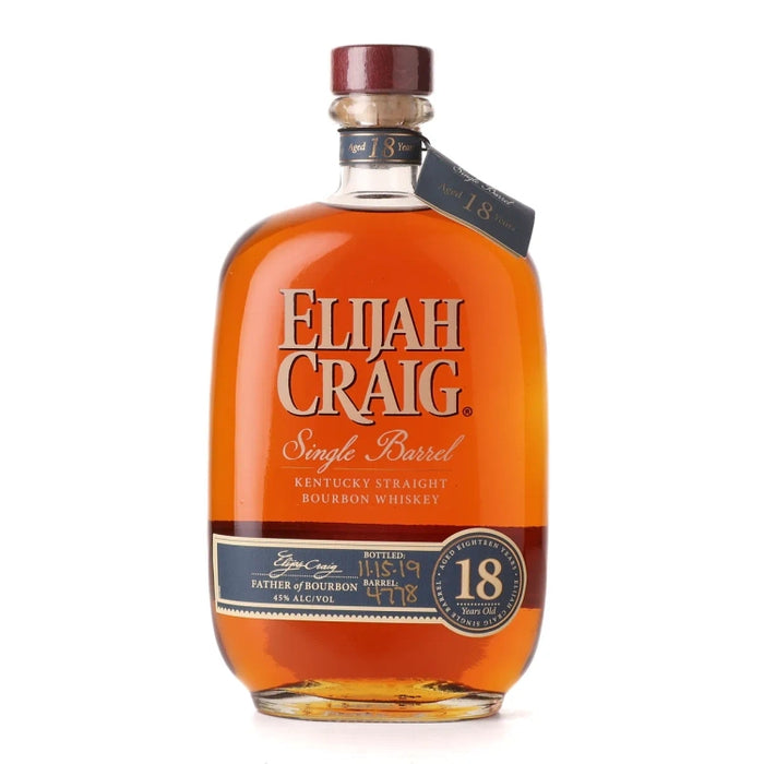Elijah Craig 18 Year Old Single Barrel Straight Bourbon Whiskey 750ml