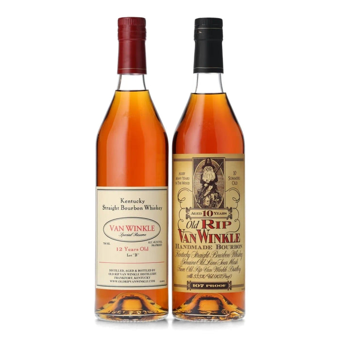 Old Rip Van Winkle 10 & 12 Year Old Kentucky Straight Bourbon Whiskey Bundle 750ml