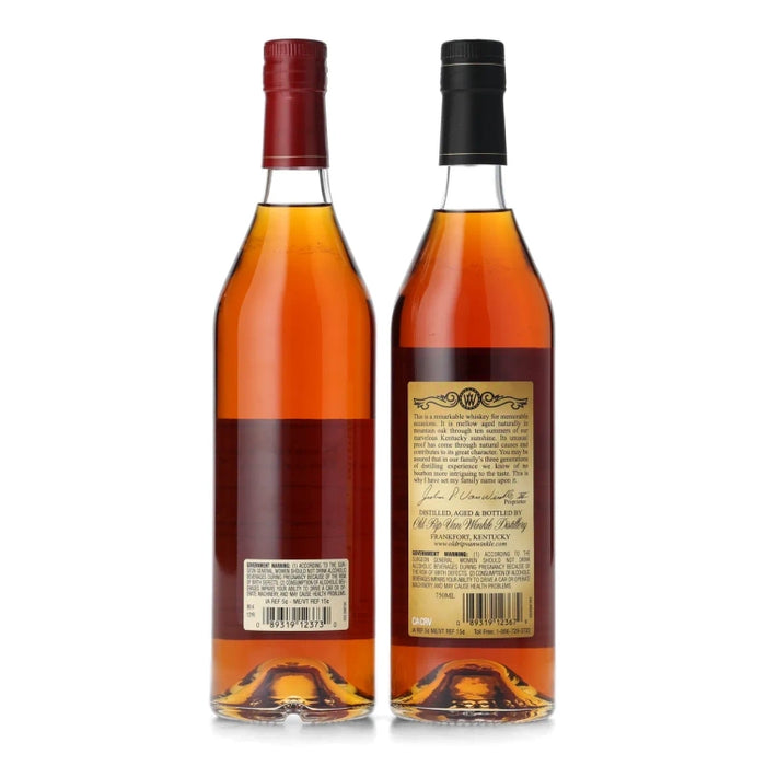 Old Rip Van Winkle 10 & 12 Year Old Kentucky Straight Bourbon Whiskey Bundle 750ml