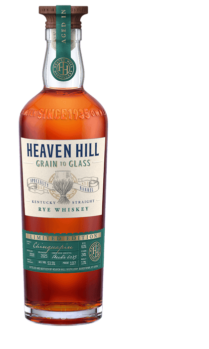 2025 Heaven Hill Grain to Glass Chinquapin Oak Kentucky Straight Rye Whiskey 700ml