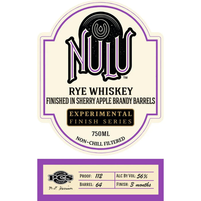 Nulu Sherry Apple Brandy Barrel Finished Rye Whiskey 750ml
