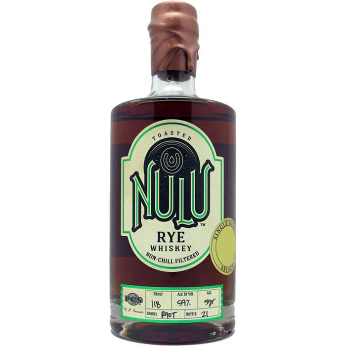 Nulu 9 Year Old Toasted Single Barrel Rye Whiskey 750ml