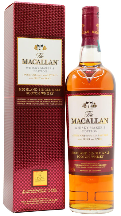 1824 Macallan Series Whisky Maker's Edition Single Malt Scotch Whisky 700ml