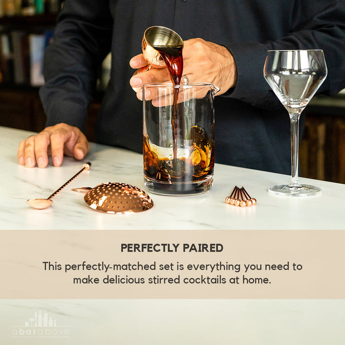 Copper 10-Piece Stirred Craft Cocktail Set