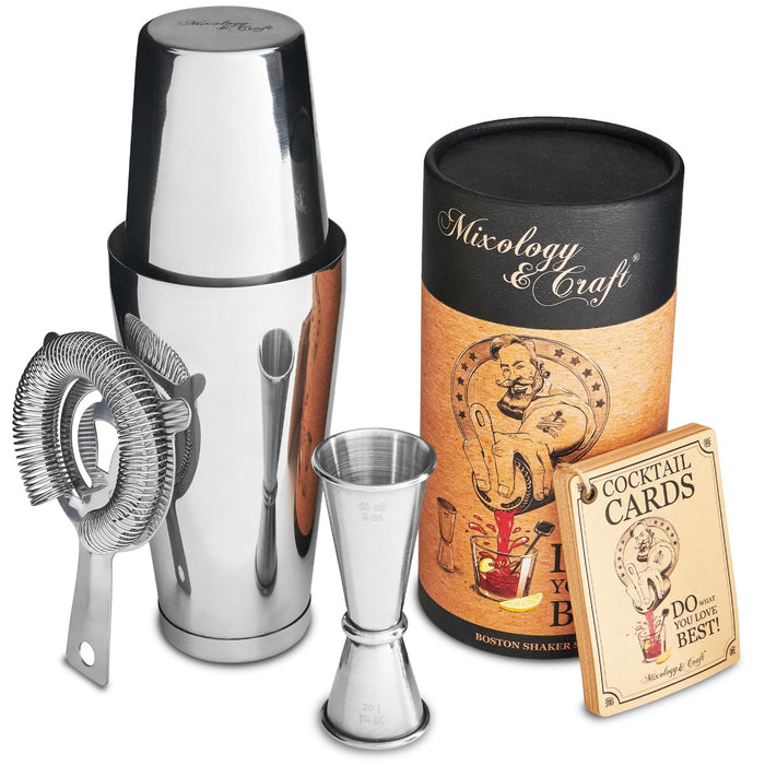 Silver Martini Shaker Set