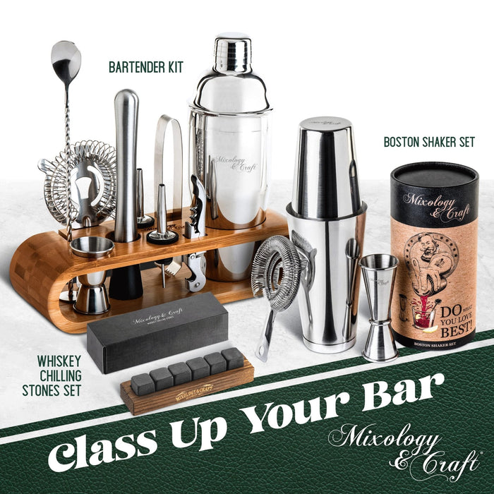 Silver Martini Shaker Set