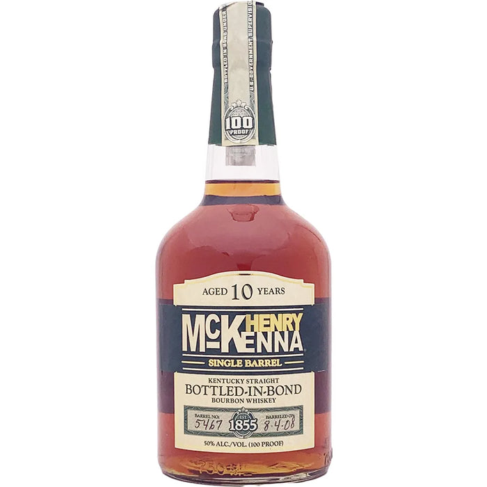 Henry McKenna Single Barrel 10 Year Bottled in Bond Straight Bourbon